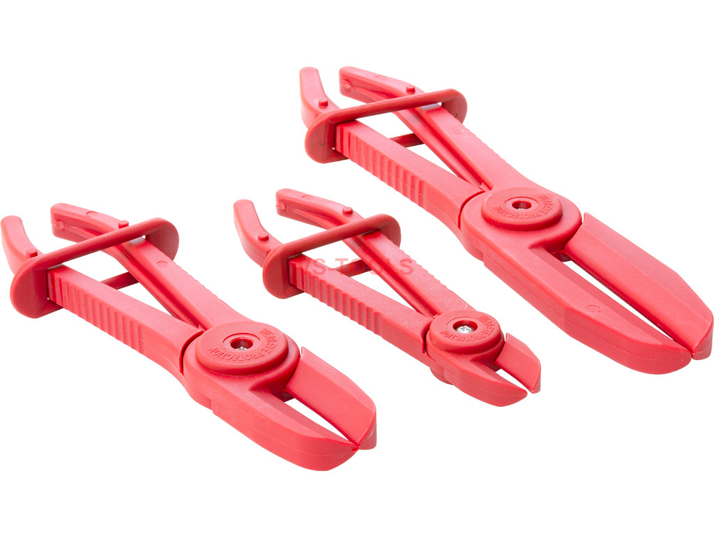 3pcs Flexible Hose Clamps Line Clamp Pinch Off Pliers Set